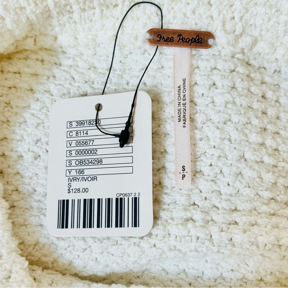 NWT Free People Ivory Turtleneck Sweater Small - Picture 7 of 8